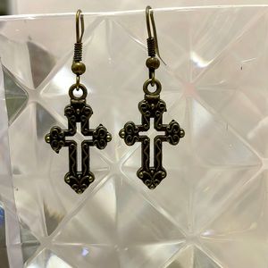 Cross earrings new